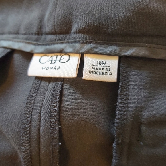 CATO | Women's Capri Pants Black Size 18 W - Picture 11 of 12